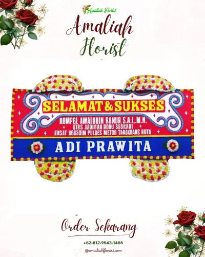 Karangan Bunga Ucapan Selamat di Lelamase